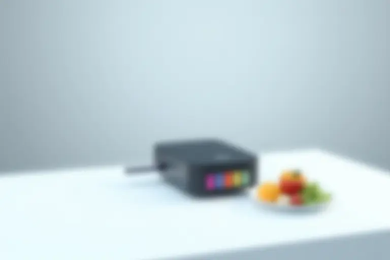 Kitchen counter with a food printer and nutrient cartridges