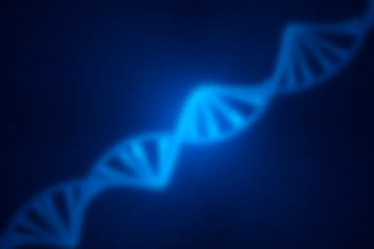 DNA double helix structure close-up