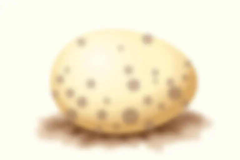 Illustration of a large speckled egg about the size of a melon