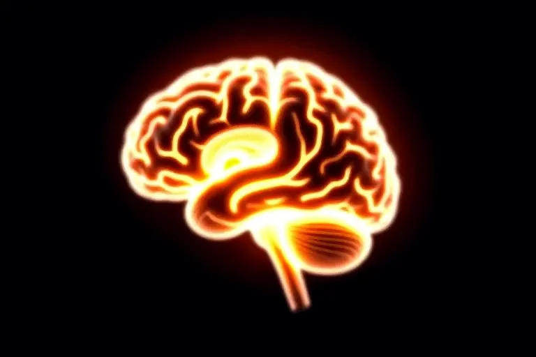 A brain lit up with millions of glowing connection points
