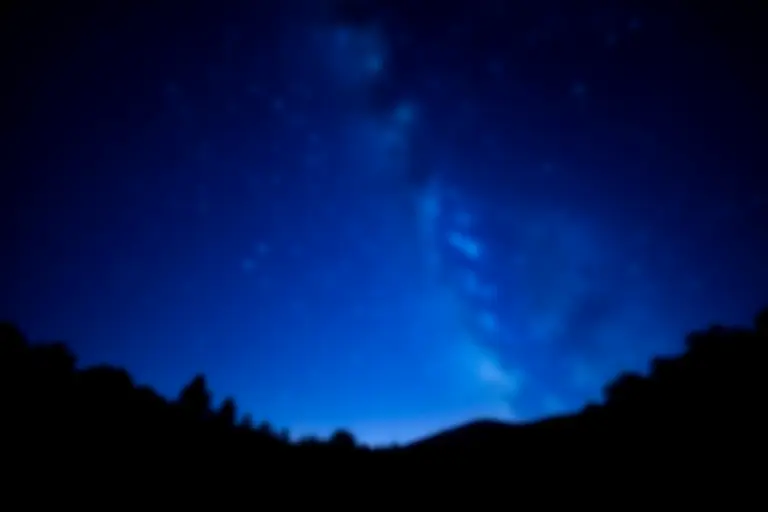 Night sky viewed from the ground with no satellites visible