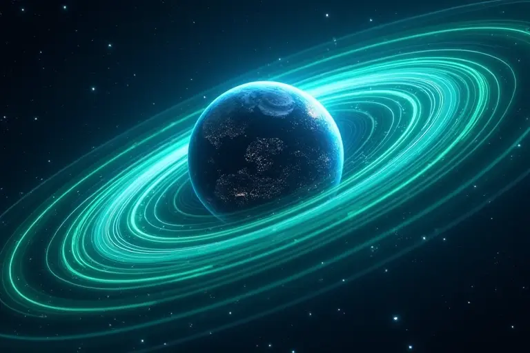Earth's magnetic field visualised